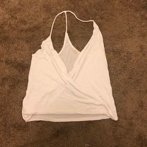 Surplice tank top